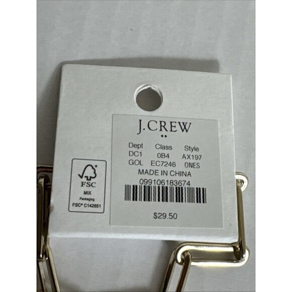J. Crew Factory Link Bracelet NWT Gold Tone - Picture 2 of 6